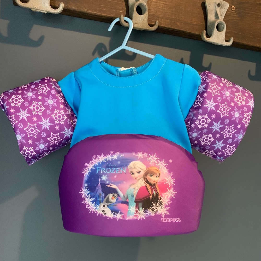 Girls frozen swim float suit
